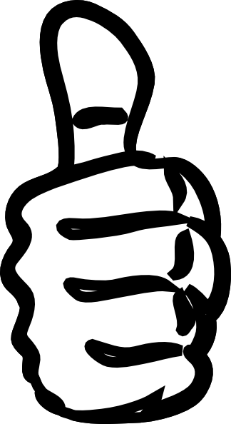 white black thumbs